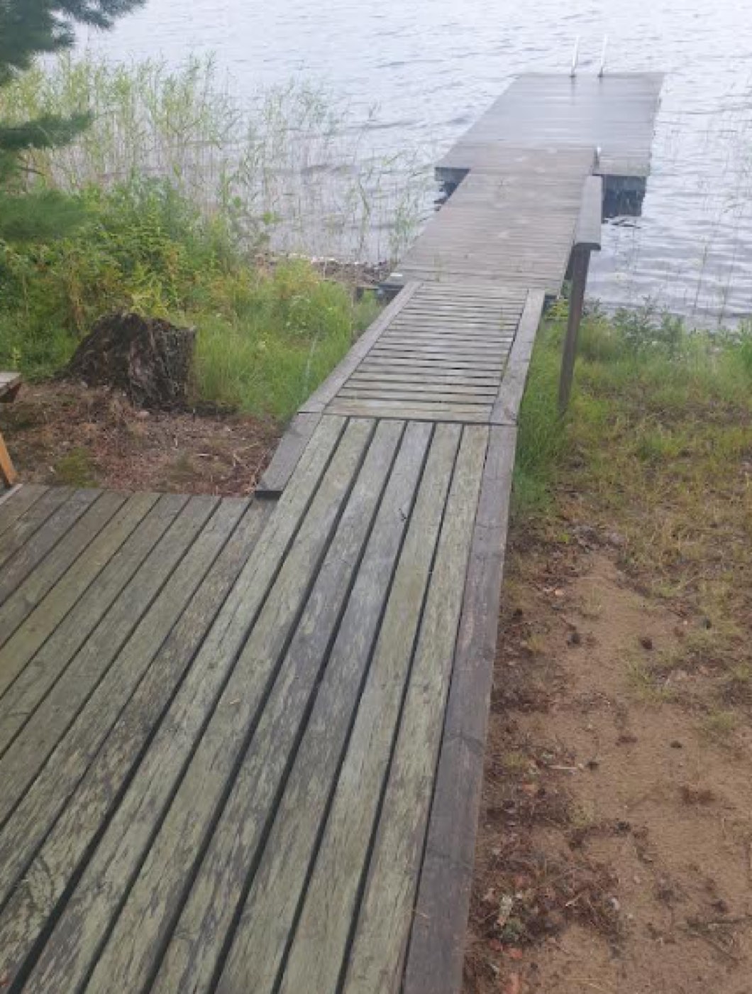 Saunan laituri ja Kuolimon selkä.